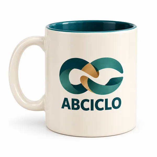 Caneca de cerâmica ABCICLO marfim